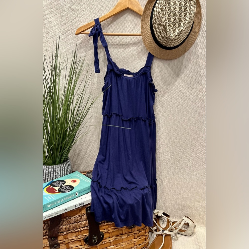 Mi Ami Casual Navy Sun Dress